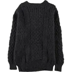 古着 80年代 ARAN SWEATER MARKET フィッシャーマン アランニットセーター アイルランド製 メンズM相当 ヴィンテージ/eaa578507