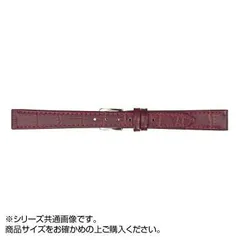  MIMOSA(ミモザ) 時計バンド P型押ワニ 10mm ワイン (美錠:銀) CP-W10のサムネイル