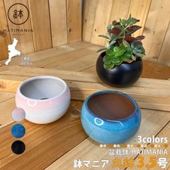HATIMANIA 鉢マニア 丸 3.5号 盆栽鉢 水が抜けやすい 小さい 小