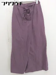 ◇ ◎ mystic ミスティック ウエストゴム ロング ラップ巻き スカート サイズF パープル レディース  【中古】 【1109130000580】