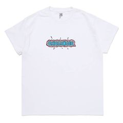 ☆新品未使用☆定価6,380円 　CHALLENGER 80‘ｓLOGO TEE チャレンジャー White LT BLUEメンズ　レディース　 おしゃれ　シンプル　ブランド　半袖シャツ　シャツ　服　ストリート　長瀬智也　芸能人　アイドル　ガレージ