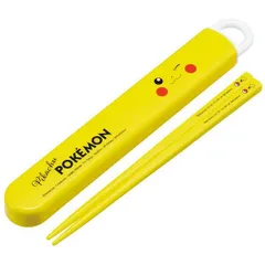 ピカチュウスライド箸＆箸箱セット 食洗機対応 フェイス ポケットモンスター ポケモン スケーター
