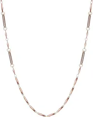 Jeroot 磁気ネックレス レディース おしゃれ 幅2mm 全長45cm チェーン アレルギー対応 ピンクゴールド 専用BOX( pink(45cm))