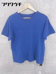 ◇ nano universe ナノユニバース 半袖 Tシャツ カットソー サイズL ブルー メンズ  【1002800396825】