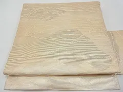 平和屋着物＊夏物　九寸名古屋帯　菊　金銀糸　正絹　逸品　CAAW5242fb 平和屋着物＊夏物 銀座きしや 九寸名古屋帯 総刺繍 草花文 金銀糸 正絹