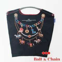 【正規品】 ボールアンドチェーン (ホースチャーム/ネイビー) Mサイズ  トートバッグ   紺