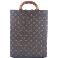 【LOUIS VUITTON】ルイ・ヴィトン アタッシュケース モノグラムキャンバス 茶 861 メンズ ビジネスバッグ