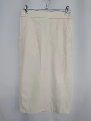 ◇ ⊂ UNITED ARROWS green label relaxing ロング丈 タイト スカート サイズSH アイボリー系 レディース E  【1409240041245】