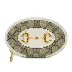 GUCCI グッチ ホースビット 1955 コインパース ベージュ ホワイト ラウンドファスナー ウォレット ミニポーチ  GGスプリーム コインケース 622040