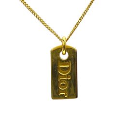 極美品 Dior ディオール ロゴプレート ゴールド×レッド ヴィンテージ 