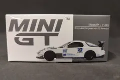 RE 雨宮 mini gt ミニカー 東京オートサロン 2025限定マツダRX7 RE雨宮ファンは必ずGETすべし！」雨さんフィギュア付きの1/64
