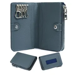 【新着商品】便利 人気 コンパクト 財布 4連フック付き 本革 カードケース スマートキーケース レディース 小銭入れ メンズ マルチケース 多機能 ミニ財布 キーケース 軽量 [imeetu]