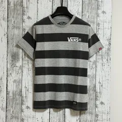 【 セール品 】  VANS バンズ　オフ　ザ  ウォール　ボーダー　 半袖 Tシャツ　西海岸　S