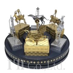 LouisVuitton　ルイ・ヴィトン　アニマル　オーナメント　2024年クリスマス限定　顧客ホリデーギフト　メタル　インテリア小物　オブジェ　置物　VIP顧客限定　ノベルティ　非売品　動物　メリーゴーランド【74927】