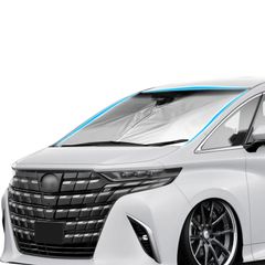 【数量限定】アルファード 新型 40系 2023年モデル 専用 サンシェード フロントガラス用 サンシェード 日よけ [LFOTPP] UVカット 日差しカット 車中泊 カスタムパーツ コンパクト収納 収納袋付き 車種専用設計
