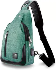 C two Q ショルダーバッグ ボディバッグ 斜めがけ 軽量 防水 大容量 メンズ レディース 7.グリーン( 7.グリーン)