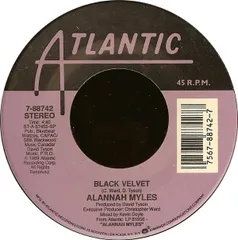 米7” Alannah Myles Black Velvet 788742 Atlantic /00080