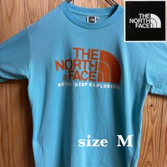 【古着】 THENORTHFACE(ノースフェイス)半袖Tシャツ M 水色 US古着 アウトドア キャンプ