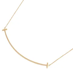 ティファニー TIFFANY＆CO ネックレス Tスマイル ラージ ネックレス 首回40.5/46㎝ K18PG（ピンクゴールド） Tスマイル ラージ ネックレス ユニセックス Used A