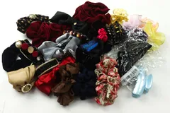 バレッタ・シュシュ・ヘアクリップ 23点セット 未使用有 ヘアアクセサリー まとめて 大量 レディース accessory 【中古】