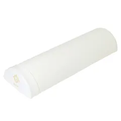 Ms. RAJA ハーフカット ヨガポール 50 PUレザー カバー ストレッチ用 ハーフ ポール (スノー, 単品) 1