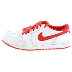 NIKE (ナイキ) Air Jordan 1 Retro Low OG White and University Red エアジョーダン1 レトロ ローカットスニーカー ホワイト/レッド US7.5/25.5cm CZ0790-161