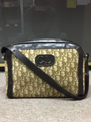 美品！格安！ディオール トロッター CDロゴ キャンバスレザー 2WAY ショルダーバッグ ワンショルダーバッグ ハンドバッグ