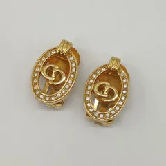 Christian Dior   クリスチャンディオール　イヤリング　CDロゴ