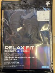 デサント ジュニアハイネック半袖リラックスフィットシャツネイビー ブラック