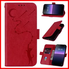 【★人気商品★】Xperia ace iii ケース 手帳型 so53c ケース エクスペリアエース3 ケース SOG08 A203SO ケース スタンド機能 かわいい猫柄のケース 薄型 ソニー Xperia ace iiiカバー 軽量 防水 柔らかいTPU