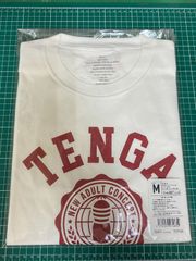 TENGA　テンガ　カレッジTシャツ　白　M　新品　未使用　（店頭併売品）