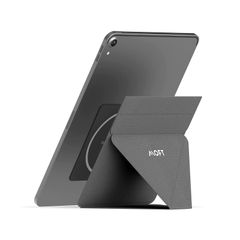 MOFT X iPadスタンド タブレットスタンド [アップグレード版/マグネット式] 9.7インチ/10.2インチ/10.5インチ/12.9インチに対応 極薄 超軽量 折りたたみ 角度調整可能 収納便利 持ち運び便利 (グレー)