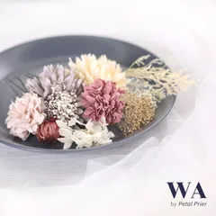 髪飾り 髪飾りセット 成人式 振袖 和装 結婚式 ブライダル ヘッドドレス 卒業式 七五三 前撮り 紫 パープル ピンク 白 ホワイト アーティフィシャルフラワー 水引 パール ドライフラワー K-20