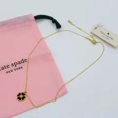 ケイトスペイド　スペード フラワー　スタッズ　ネックレス ブラック　ペンダント