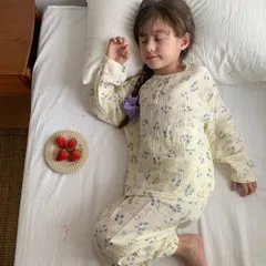 ☆ ウサギ ☆ 150cm ☆ キッズ パジャマ 長袖 オールシーズン キッズ パジャマ ルームウェア 長袖 部屋着 寝巻き 寝巻 ナイトウェア キッズパジャマ 長袖Tシャツ 長ズボン ロングパンツ クルーネック セットアップ 薄い 綿 上下 女の子 男の子