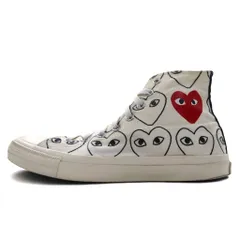 PLAY COMME des GARCONS × CONVERSE チャックテイラーハイ Chuck Taylor Hi スニーカー 27cm ホワイト キャンバス 1CL703