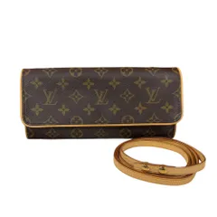 ルイヴィトン ポシェットツインGM モノグラム ショルダーバッグ モノグラムキャンバス M51852 ブラウン レディース  LOUIS VUITTON  中古 ルイヴィトン  ルイ ヴィトン