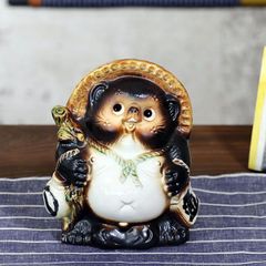 信楽焼 狸 たぬき 置物 約32cm 縁起物 商売繁盛 玄関 飾り - メルカリ