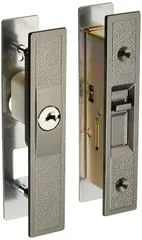 【特価商品】ブロンズ ディンプルシリンダータイプ GA-800D-B 取替引違戸錠鍵付 玄関用 日中製作所