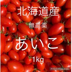 北海道産　無農薬　ミニトマト　アイコ 1kg