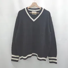◇ ⊇ Herden ハーデン ミドルゲージ 長袖 セーター サイズF ブラック系 メンズ E  【1505290009102】のサムネイル
