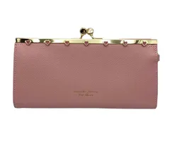 サマンサタバサ プチチョイス ハートモチーフ ガマ口 口金長財布 中古4