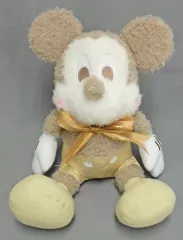 【中古】ぬいぐるみ ミッキー・マウス 赤いほっぺ メガジャンボホワイトゴールドぬいぐるみ 「ディズニー」