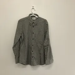 【TAKEO KIKUCHI】タケオキクチ　ブラック　黒　長袖シャツ　シャツ　メンズ　襟付き　綿100％　チェック柄