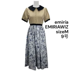 ◇エミリアウィズ emiria EMIRIAWIZ リゾートフラワー ロングワンピース 半袖 M、9号 レディース S5T240