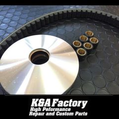 ハイスピードプーリー+強化ベルト+ウエイトローラーセット［7011