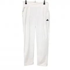 アディダス パンツ 白 ロゴ黒 ストレッチ レディース M ゴルフウェア 2023年モデル adidas