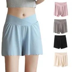 レディース ショ-トパンツ 二点セット インナーパンツ 下着 ペチパンツ 肌着 安全パンツ 短パン ショ-トパンツ 部屋着 縫い目なし 妊娠パンツ おでかけ インナーウエア パンツ プリーツパンツ 伸 20LV485