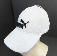 PUMA メッシュキャップ ジュニア・キッズ用 54-57cm ホワイト 帽子 白☆1115-638AB/プラス/60☆YS