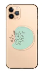 iPhone15Pro ケース カバー iPhone15 プロ スマホケース ハードケース ボタニカル柄 花柄 フラワー 植物 北欧柄 かわいい おしゃれ 上品 線画 透明 クリア カラー01